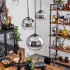 Koyoto  Hanger Glas 20 cm, 25 cm, 30cm Chroom, Duidelijk, Rookkleurig, 3-lichts