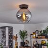 Koyoto  Plafondlamp Glas 20 cm Duidelijk, Rookkleurig, 1-licht