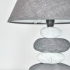 Palmela Tafellamp Grijs, Wit, 1-licht