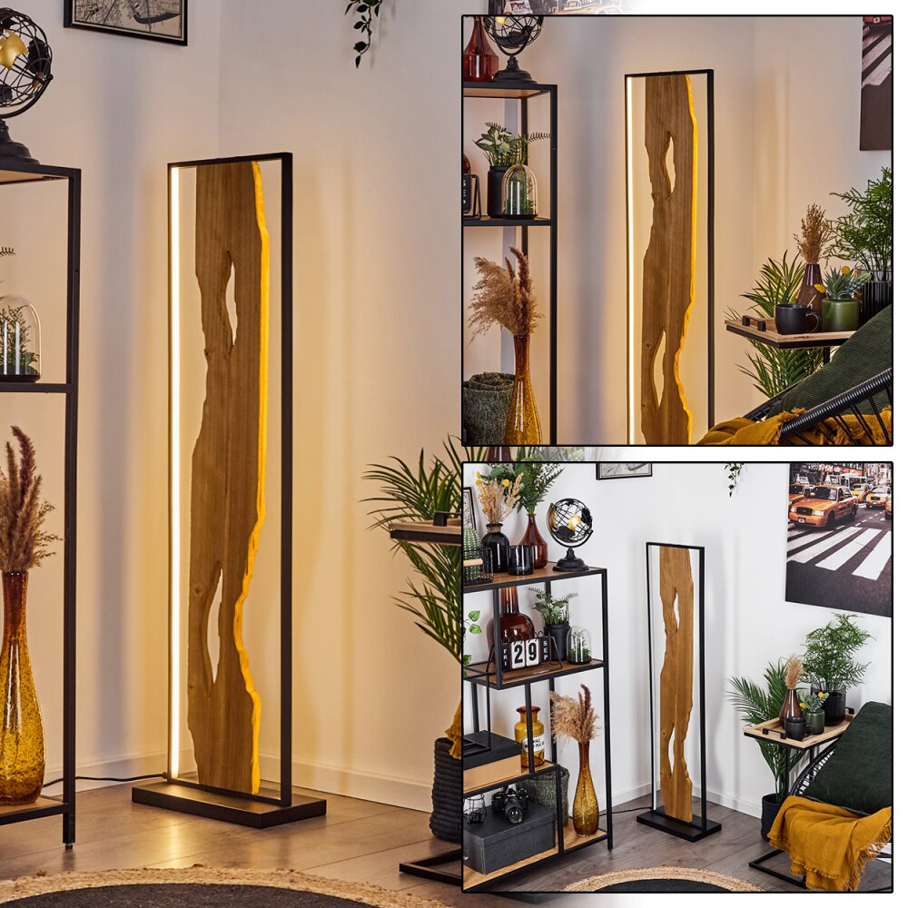 Nevogilde Staande lamp LED Natuurlijke kleuren, Zwart, 1-licht main product photo