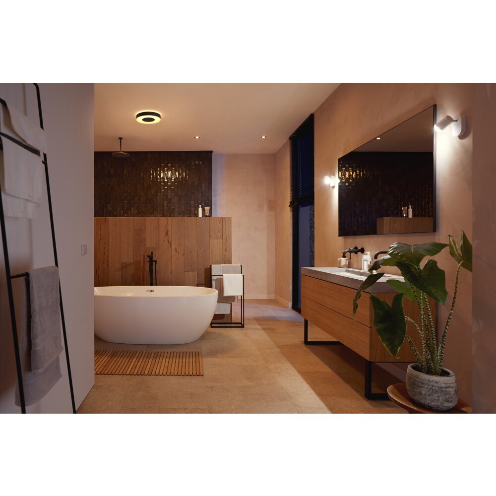 Philips Hue Xamento Plafondlamp LED Zwart, Wit, 1-licht, Kleurwisselaar