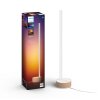 Philips Hue Gradient Signe Oak Tafellamp LED Natuurlijke kleuren, Wit, 1-licht