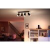 Philips Hue Fugato Plafondlamp LED Zwart, 4-lichts, Kleurwisselaar
