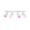 Philips Hue Fugato Plafondlamp LED Wit, 4-lichts, Kleurwisselaar