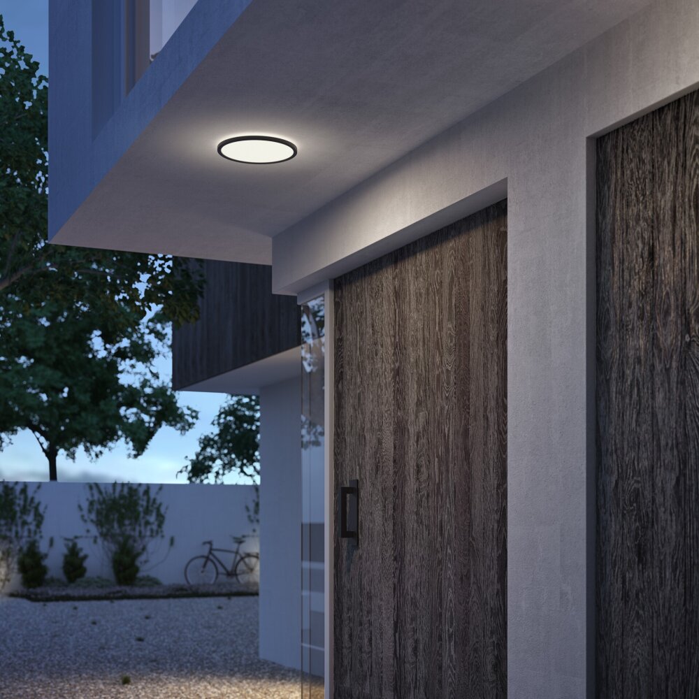 Philips Superslim Buitenshuis plafond verlichting LED Zwart, Wit, 1-licht main product photo
