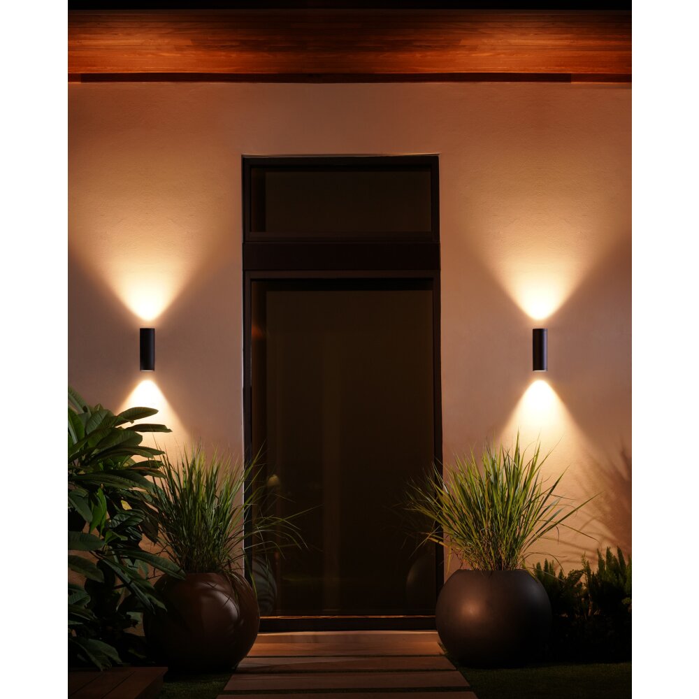 Philips Hue Appear Buiten muurverlichting Set x 2 LED Zwart, 2-lichts, Kleurwisselaar main product photo