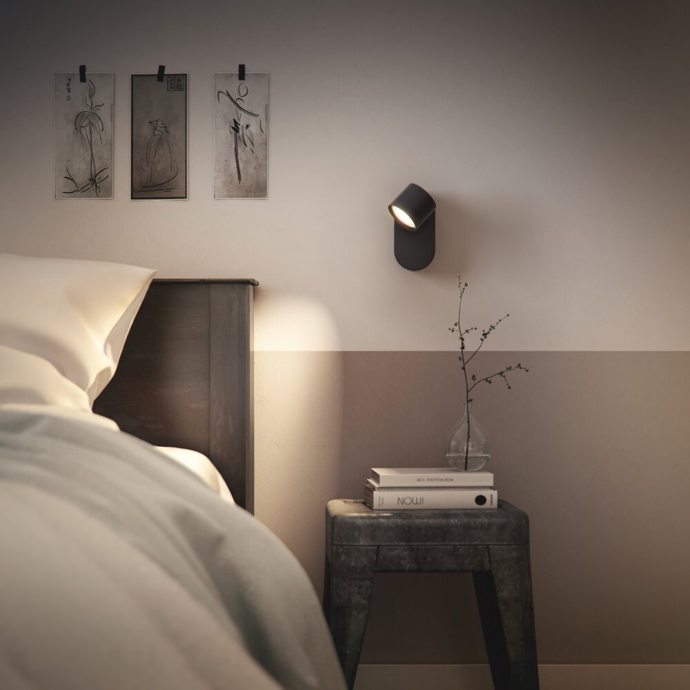 Philips Star Muurlamp LED Zwart, 1-licht main product photo