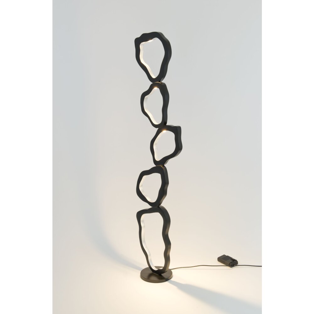 Holländer INFERNALE Staande lamp LED Bruin, Zwart, Zilver, 5-lichts main product photo