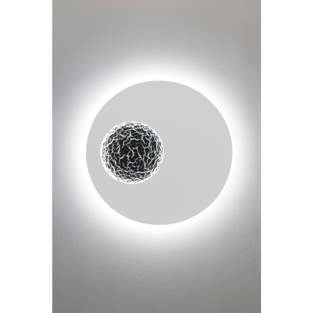 Holländer LUNA Muurlamp LED Zilver, Wit, 2-lichts main product photo
