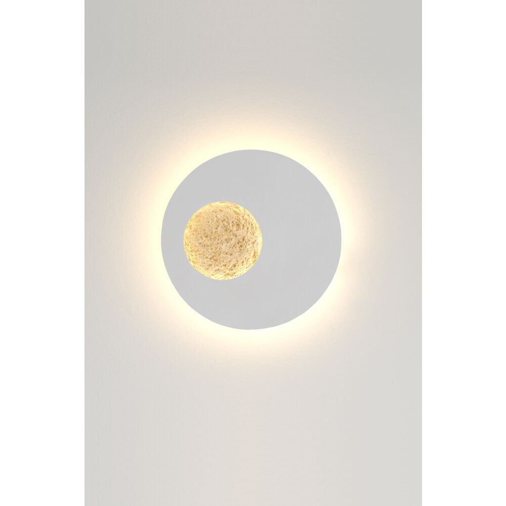 Holländer LUNA Muurlamp LED Goud, Wit, 2-lichts main product photo