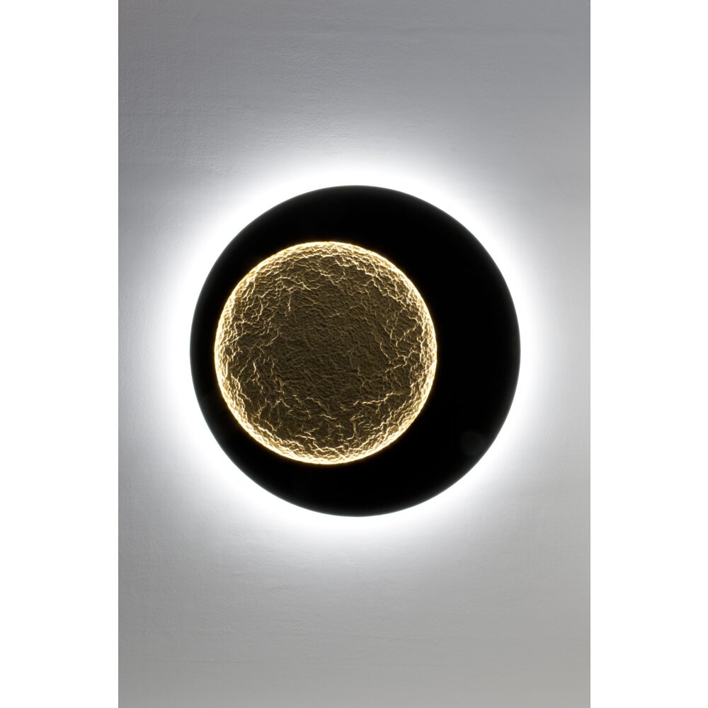 Holländer PLENILUNIO Muurlamp LED Bruin, Goud, Zwart, 2-lichts main product photo
