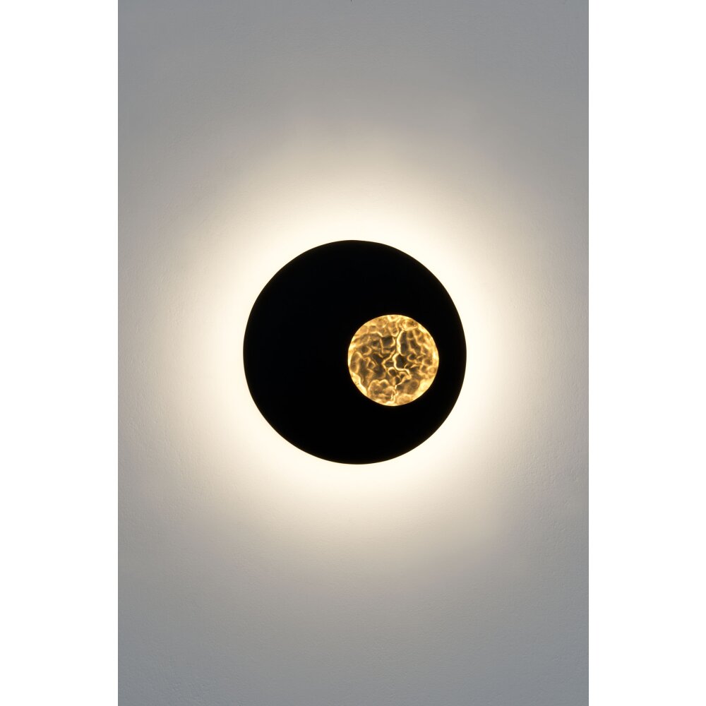 Holländer LUNA Muurlamp LED Bruin, Goud, Zwart, 2-lichts main product photo