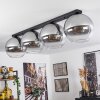 Koyoto  Plafondlamp Glas 30 cm Duidelijk, Rookkleurig, 4-lichts