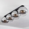 Koyoto  Plafondlamp Glas 30 cm Duidelijk, Rookkleurig, 4-lichts