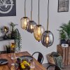 Verbania Hanger Messing, Zwart, 4-lichts