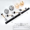 Verbania Hanger Messing, Zwart, 4-lichts