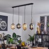 Verbania Hanger Messing, Zwart, 4-lichts