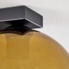 Koyoto  Plafondlamp Glas 25 cm Goud, Duidelijk, 4-lichts
