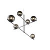 Trio Pure Hanglamp Antraciet, 6-lichts