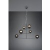 Trio Pure Hanglamp Antraciet, 6-lichts