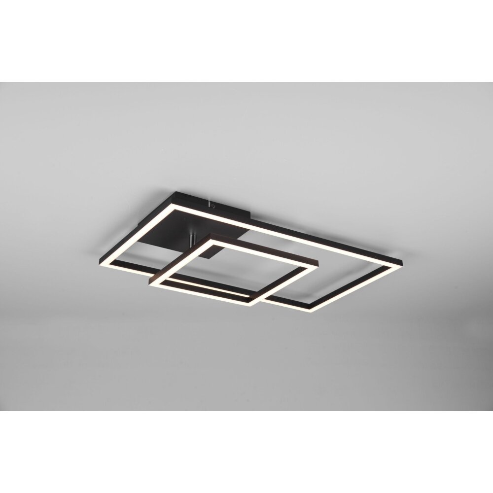 Reality Padella Plafondlamp LED Zwart, 1-licht