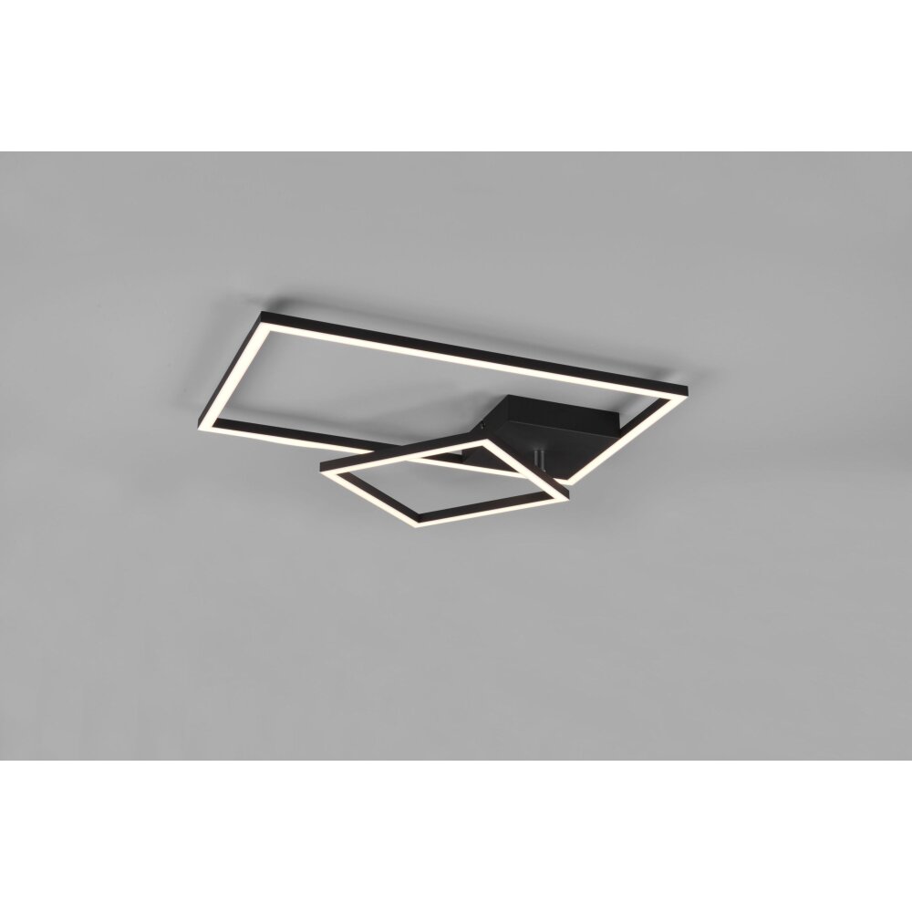 Reality Padella Plafondlamp LED Zwart, 1-licht