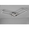 Reality Twister Plafondlamp LED Nikkel mat, 1-licht, Afstandsbediening