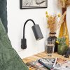 Javel Stopcontact lamp Zwart, 1-licht