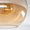 Koyoto  Plafondlamp Glas 30 cm Amber, 3-lichts