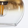 Koyoto  Hanger Glas 15 cm Goud, Duidelijk, 3-lichts