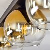 Koyoto  Hanger Glas 15 cm Goud, Duidelijk, 3-lichts