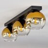 Koyoto  Hanger Glas 15 cm Goud, Duidelijk, 3-lichts