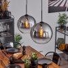 Koyoto  Hanger Glas 30 cm Duidelijk, Rookkleurig, 2-lichts