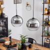 Koyoto  Hanger Glas 30 cm Duidelijk, Rookkleurig, 2-lichts