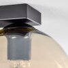 Koyoto  Plafondlamp Glas 20 cm Amber, 3-lichts