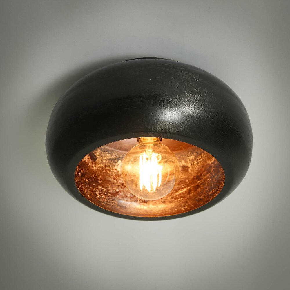 Gralhos Plafondlamp Oud zilver, Zwart, 1-licht main product photo