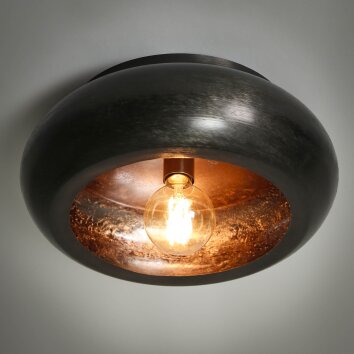 Gralhos Plafondlamp Zwart, 1-licht