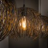 Beach Hanglamp Bruin, Zwart, 3-lichts