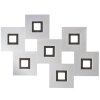 Grossmann KARREE Plafondlamp LED Aluminium, Zwart, 7-lichts