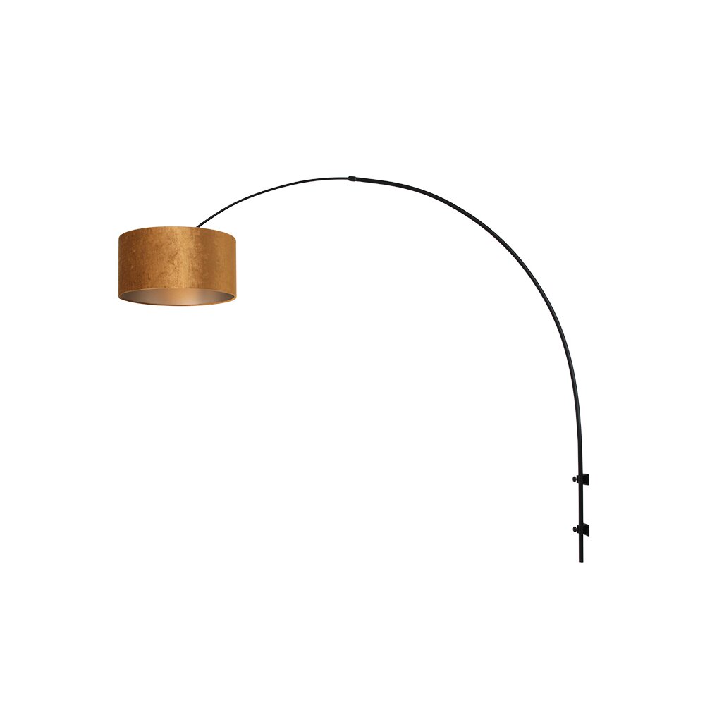 Steinhauer Sparkled Light Muurlamp Zwart, 1-licht main product photo