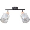Brilliant Weald Plafondlamp Zwart, 2-lichts