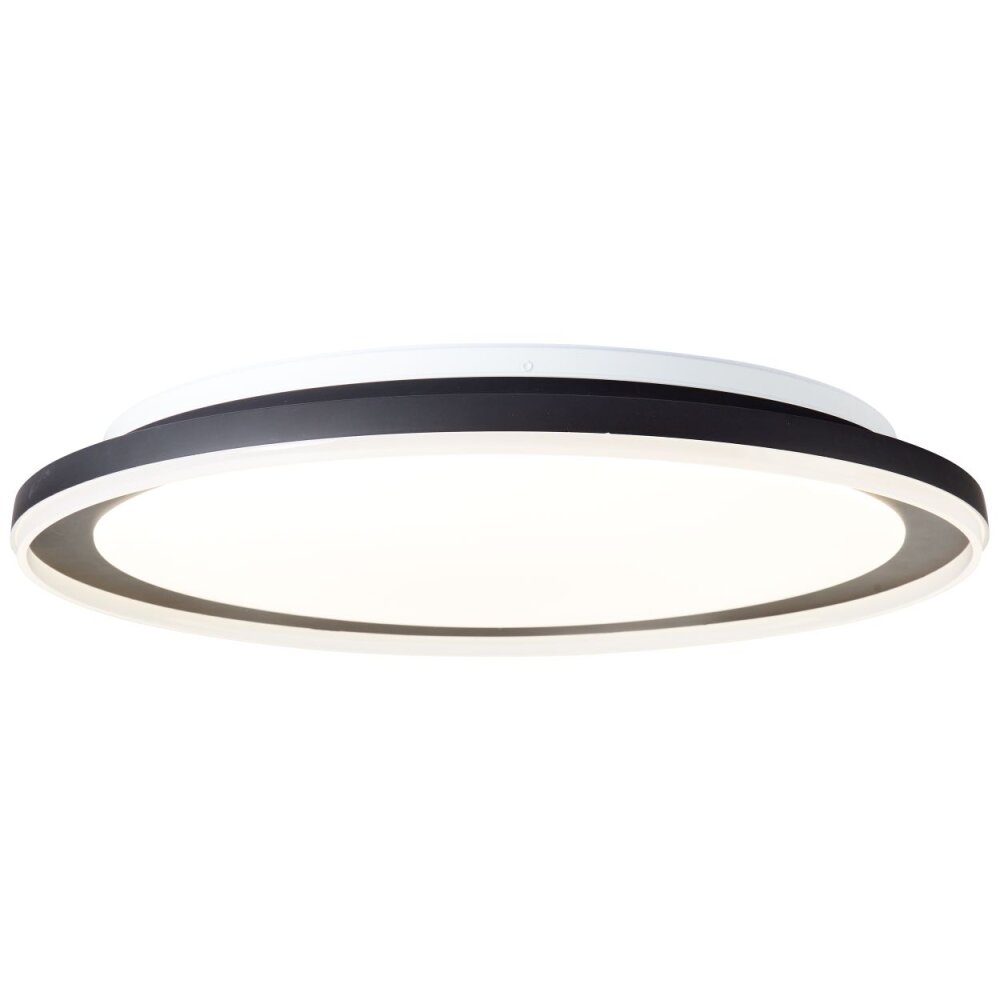 Brilliant Pederson Plafondlamp LED Zwart, Wit, 1-licht, Afstandsbediening