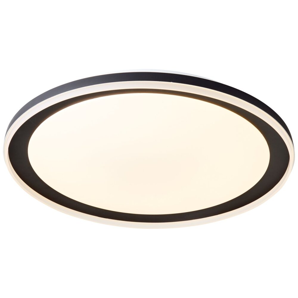 Brilliant Pederson Plafondlamp LED Zwart, Wit, 1-licht, Afstandsbediening