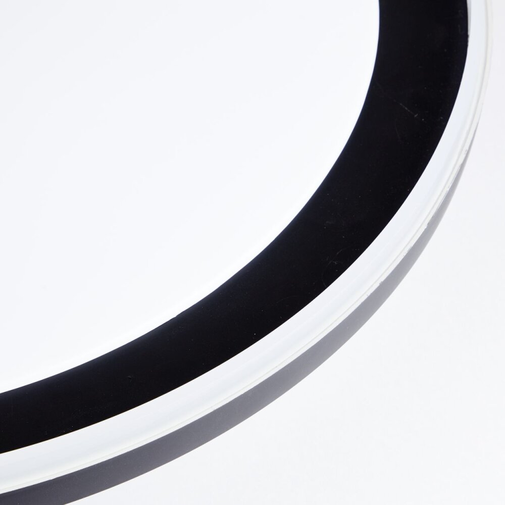 Brilliant Pederson Plafondlamp LED Zwart, Wit, 1-licht, Afstandsbediening