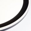 Brilliant Pederson Plafondlamp LED Zwart, Wit, 1-licht, Afstandsbediening