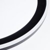 Brilliant Pederson Plafondlamp LED Zwart, Wit, 1-licht, Afstandsbediening