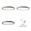 Brilliant Pederson Plafondlamp LED Zwart, Wit, 1-licht, Afstandsbediening