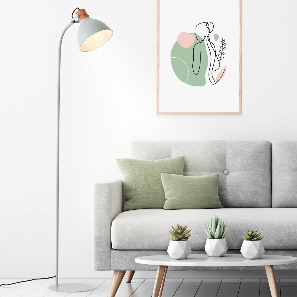 Brilliant Erena Staande lamp Groen, 1-licht main product photo