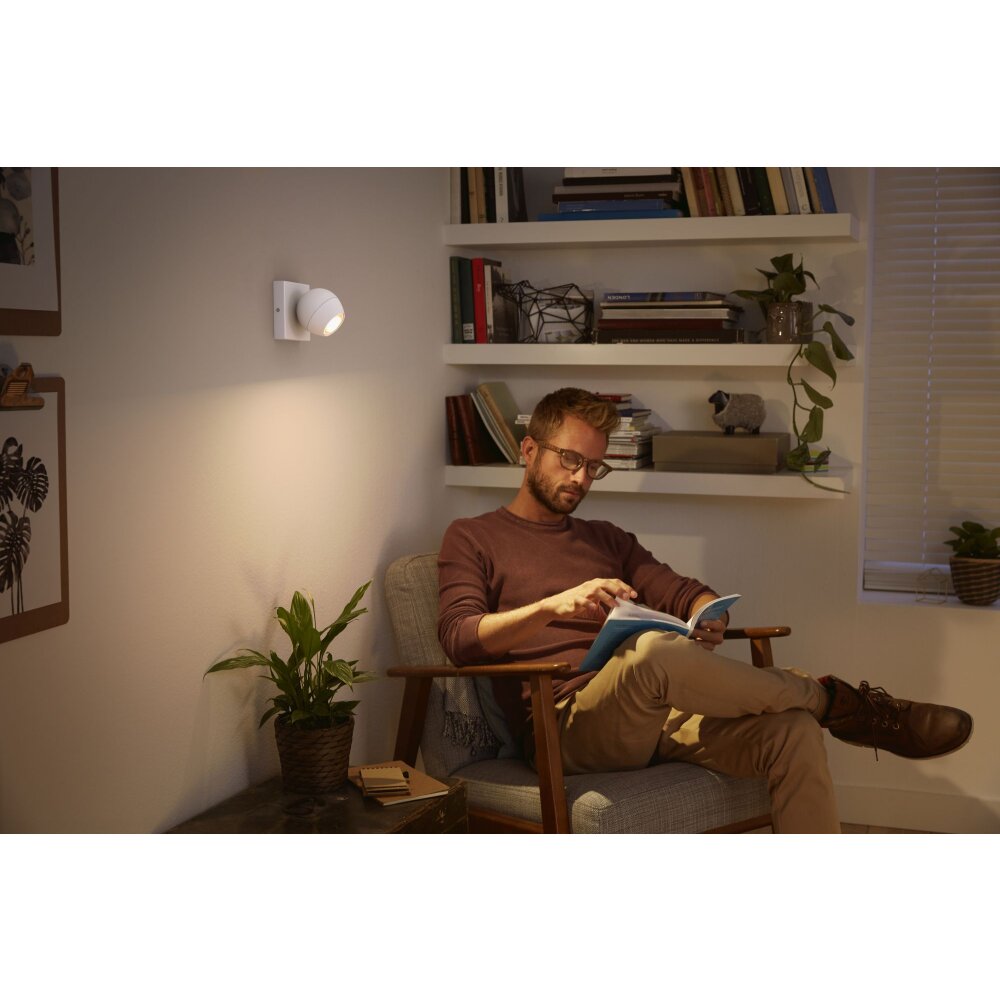 Philips Hue Buckram Plafondlamp LED Wit, 1-licht, Afstandsbediening main product photo