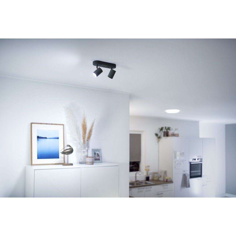 Philips WiZ IMAGEO Plafondlamp LED Zwart, 2-lichts main product photo